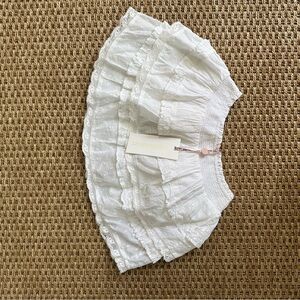 LoveShackFancy White Lace Skirt